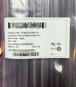 Microcontrôleur AVR 8 bits ATMEGA328P-PU, boîtier DIP-28, 32 Ko de mémoire <span class=keywords><strong>Flash</strong></span> pour carte de développement industrielle et bootloader - Product Image 1