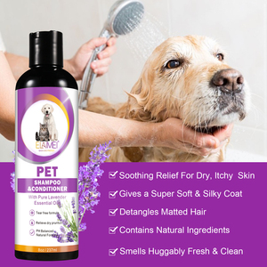 Champú <span class=keywords><strong>para</strong></span> Mascotas con Aceites Esenciales de Lavanda ELAIMEI, Marca Privada al por Mayor, Champú Natural Orgánico Premium <span class=keywords><strong>para</strong></span> el Cuidado de Perros <span class=keywords><strong>y</strong></span> Gatos - Product Image 3