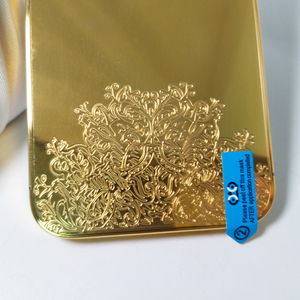 Custodia per telefono cellulare con motivo intaglio profondo di Design squisito custodia per personalizzazione di alta qualità cornice placcata in oro - Product Image 5