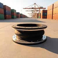 Accouplement flexible en caoutchouc EPDM à double sphère certifié ISO9001 DN100 PN10 pour système de tuyauterie marine