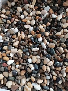 Natuurlijke decoratieve getrommelde gepolijste mooie gemengde losse rivierkleurige kiezelstenen voor thuis - Product Image 3