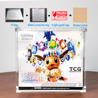 Boîte de présentation TCG en acrylique transparent pour les cartes Pokémon Écarlate et Violet Prismatic, pack de jeu de cartes à collectionner, boîte d'entraînement Elite