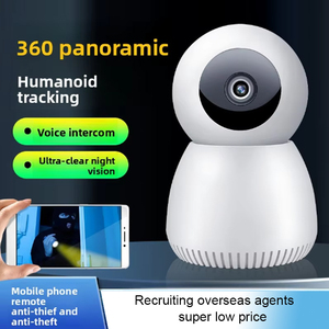 Baby Monitor WiFi 3MP Full Color 360 gradi con visione notturna Pan-Tilt e sirena integrata per la sicurezza domestica - Product Image 3