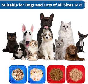 Zmaker personnalisé chien lécher tapis chat mangeoire lente lécher Pad avec ventouses Puzzle chien lent Silicone chien lécher tapis - Product Image 5