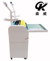 SENWEI SMFM650B 630mm Machine à plastifier manuelle double face à chauffage par bain d'huile, feuille à rouleau, anti-ondulation, pour emballage bois