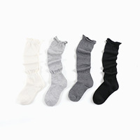Chaussettes en mélange de laine pour femmes, respirantes, hautes, jusqu'au genou, chaussettes de mollet, chaussettes amples tendance