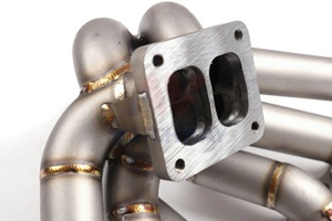 Collecteur d'échappement turbo MATCHWAY en acier inoxydable 316L, 100 % soudé TIG pour <span class=keywords><strong>Supra</strong></span> <span class=keywords><strong>Mk4</strong></span> Lexus GS300 2JZGE SCHEDULE40 T4 - Product Image 2