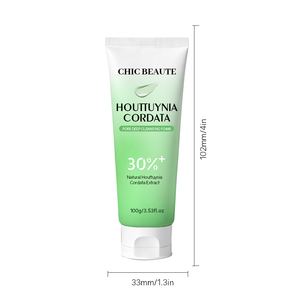 CHIC BEAUTE - <span class=keywords><strong>Limpiador</strong></span> Facial Vegano Hidratante y Blanqueador, Espuma Limpiadora Profunda que Ilumina la Piel, <span class=keywords><strong>Limpiador</strong></span> Facial con Houttuynia Cordata - Product Image 4