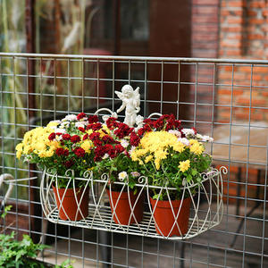 ชุดชั้นแขวนผนังลายนางฟ้าเหล็กสองชิ้นแบบย้อนยุคสไตล์อเมริกันตกแต่งผนังแบบสร้างสรรค์ชั้นเก็บของเก่าเคลือบผงแบบแขวน - Product Image 1