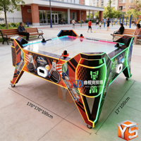 Table de hockey sur air multi-balles personnalisable ZDYS avec système de rédemption de tickets, machine de jeu d'arcade commerciale pour parcs d'attractions