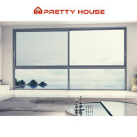 Ventanas correderas de doble vidrio de aluminio insonorizadas con mosquitera