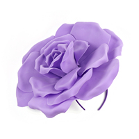 Fascinators de mode Rose, Accessoires capillaires uniques à fleurs de Noël, Chapeaux multicolores Kentucky Derby, Accessoires capillaires pour Tea Party, Sports et Pêche