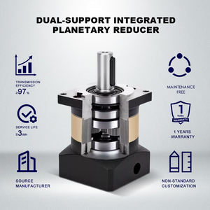 Высокоточный редуктор коробки передач прочный Квадратный фланец планетарный редуктор применяется к серводвигателю - Product Image 2