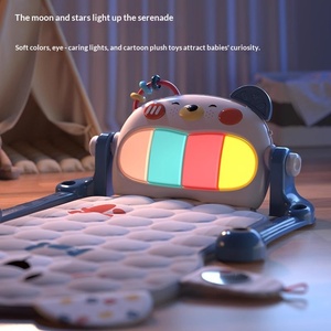 Piano de pedales con marco de fitness para bebés recién nacidos de 0 a 3 meses, 3 juguetes musicales educativos de pedal - Product Image 4