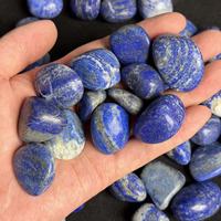 Piedras de Lapislázuli Azul Real Pulidas Directas de Fábrica, Piedras de Bolsillo para Sanación de Chakras, Grava de Gemas a Granel para Joyería DIY