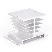 Relais à semi-conducteurs monophasé S-S-R, dissipateur thermique en aluminium, radiateur de dissipation thermique, le plus récent, adapté aux relais 10A-40A