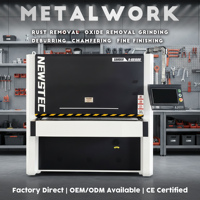Machine de rectification de surface de plaques métalliques plates CNC robuste, machine de polissage et d'ébavurage des métaux, machine de ponçage pour l'élimination de la rouille