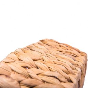 Cesta <span class=keywords><strong>de</strong></span> hierba marina <span class=keywords><strong>Moises</strong></span> <span class=keywords><strong>de</strong></span> mimbre <span class=keywords><strong>de</strong></span> concha para bebé tejido Boho bastón bandeja redonda cesto <span class=keywords><strong>de</strong></span> ratán con tapa horno 11X11 nuevo estilo Moisés - Product Image 3