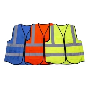 سترة عاكسة خضراء صفراء فلورية ملابس السلامة سترة أمن المرور - Product Image 6