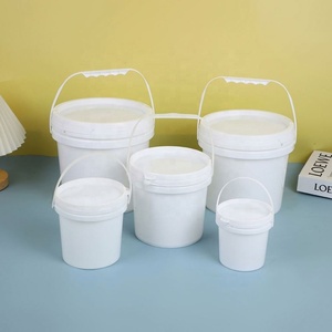 Seau en plastique vide en HDPE/PP de 1L, 2L, 3L, 4L, 5L, épaissi, avec poignée et couvercle - Product Image 6