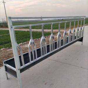 รั้วคลิปคอร่องสำหรับป้อนขนแกะใช้งานหนักแบบใหม่ดีไซน์ฝาพับพลาสติกแข็งแรงป้องกันการแข่งขันด้านอาหารจากแกะ - Product Image 6