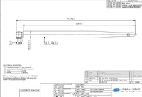 Antenne RF omnidirectionnelle 920-925 MHz, connecteur SMA mâle à angle droit, antenne LoRa externe pour appareils de communication sans fil IoT
