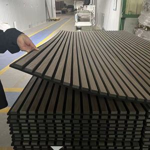 Chine Vente en gros Décoration intérieure USA Entrepôt Produits Panneaux muraux acoustiques insonorisés à lattes de bois pour plafond ou <span class=keywords><strong>mur</strong></span> - Product Image 2