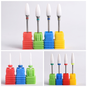 KADS 3/32" Shank Ceramic Nail <b>Drill</b> Bit Cuticle Milling Cutters Nail Grinding Bits Manicure Pedicure Machine Tool - Product Image 4