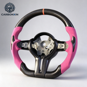 Volant pour BMW M5 M2 en cuir et fibre de carbone, design sportif, Plug & Play, volant de voiture directement de l'usine - Product Image 3