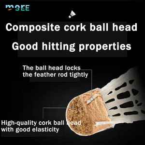 SeeMore高速训练12包羽毛球鹅毛羽毛球室内室外稳定羽毛球 - Product Image 5