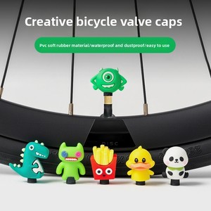 Tapas de Válvula de Bicicleta de Material ABS con Diseño de Dibujos Animados para Bicicletas Infantiles, Bicicletas de Montaña, Bicicletas de Carretera, Válvulas Francesas y Americanas - Product Image 2