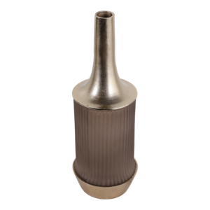Vaso Alto in Vetro Stile Hurricane, Vaso Decorativo per Fiori per Soggiorno, Camera da Letto, Ufficio, Scaffale, Arredamento Casa - Product Image 5