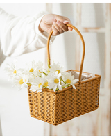 Mini panier de rangement de fruits pour fête mariage pique-nique PP tissé petite taille prix bon marché pour cuisine stockage de bonbons