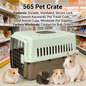 <span class=keywords><strong>Caisse</strong></span> <span class=keywords><strong>de</strong></span> <span class=keywords><strong>transport</strong></span> pour animaux <span class=keywords><strong>de</strong></span> compagnie en PP durable, conforme aux normes aériennes, avec ventilation sur 4 côtés, vente en gros - Product Image 3
