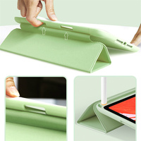 Étui en silicone souple et fin pour tablette intelligente iPad 10e génération 10.9 pouces 2022 avec fente pour crayon
