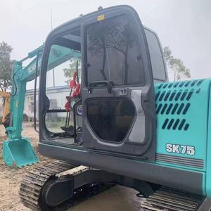 รถขุดไฮดรอลิก Kobelco SK75 มือสองจากญี่ปุ่น น้ำหนัก 7.2 ตัน รถขุดขนาดเล็ก เครื่องจักรก่อสร้างมือสอง สภาพใช้งานได้ดี - Product Image 5
