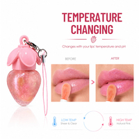 Gloss à lèvres hydratant et changeant de couleur Julystar Professional Makeup Girlish Strawberry Pendant 8ml