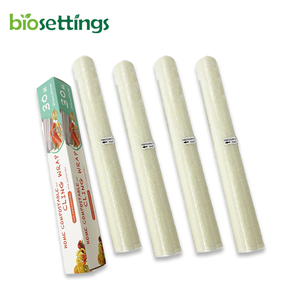 <span class=keywords><strong>Film</strong></span> plastique jetable Compostable, résistant au micro-ondes, <span class=keywords><strong>Film</strong></span> PLA, <span class=keywords><strong>Film</strong></span> étirable biodégradable, rouleau géant avec coupe-glissière amovible - Product Image 1