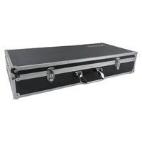 Étui rigide pour guitare en aluminium personnalisé Noir Équipement Instrument de musique Étui de vol