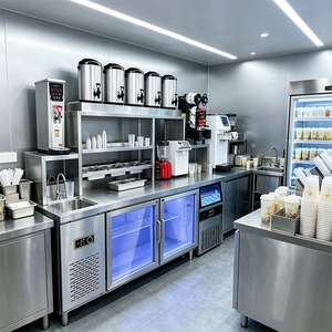 Conjunto Completo de Mostrador para Tienda de Té Boba, Barra de Té con Leche, Barra de Té de Burbujas, Mesa de <span class=keywords><strong>Bar</strong></span> para Té con Leche - Product Image 6