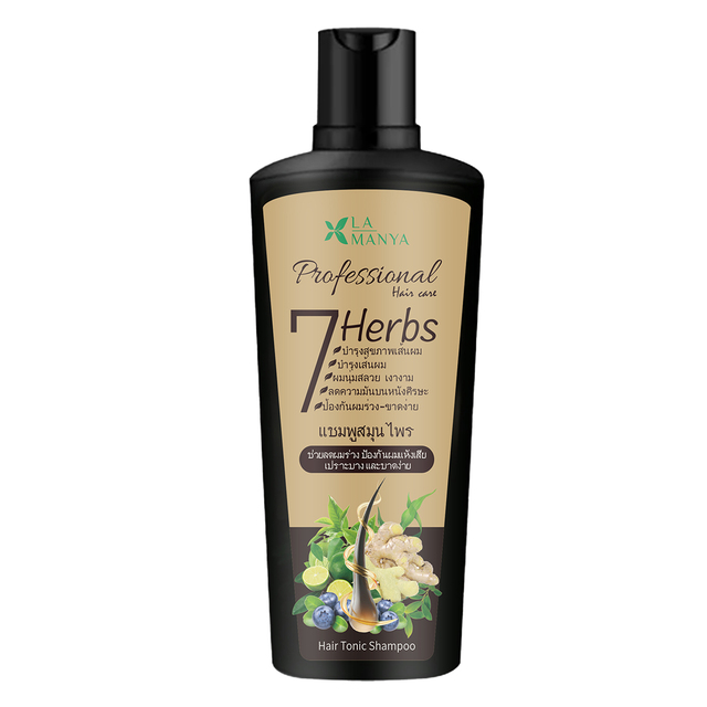 Lamanya 7 Herbs Shampoo Conditioner and Tonic Set Reduces Hair Loss Dandruff Accelerates Hair Growth Treatment