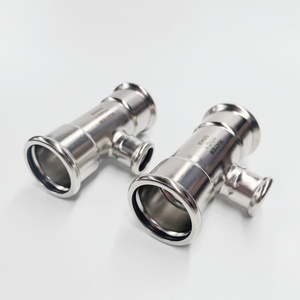 Dễ dàng cài đặt 304/316L thép không gỉ giảm tee, mayer thép không gỉ phù hợp nhà sản xuất, cho cấp nước - Product Image 2