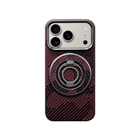 Étui de téléphone de luxe de haute qualité, résistant aux chocs et aux rayures, en TPU+PC, avec support magnétique pour 17 Pro Max