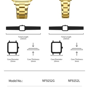NAVIFORCE Couple <b>Watch</b> Brand Waterproof Quartz <b>Watch</b> Fashion Simple Calendar Date Stainless <b>Watch</b> Women Men Lover's Gift - Product Image 2