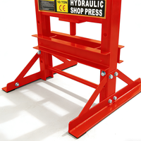 Presse hydraulique d'atelier à cadre en H de 10 tonnes en acier pour garage, atelier de réparation automobile avec manomètre