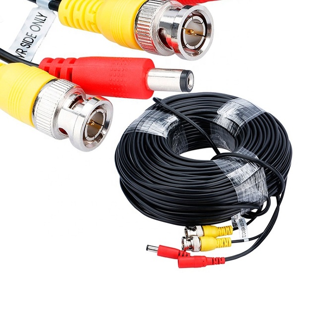 1M 5M 10M Male to Female Security RG59 Video BNC DC Power SDI Copper PVC Construction CCTV Camera Cable