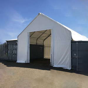 Abri de stockage et tente de conteneur à <span class=keywords><strong>d</strong></span>ôme simple à prix abordable, abri de conteneur portable, auvent de toit de conteneur 40 pieds - Product Image 5