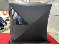 Tente de sauna portable OEM ODM à chauffage par bois avec cheminée, sauna extérieur isolé pour le camping, le glamping et le bien-être