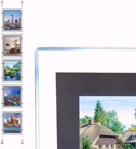 A4 A3 Portrait Store Window Sign Poster <b>Frame</b> Led Backlit Real Estate Window Hanging Acrylic Advertising Display Light Box - Product Image 1