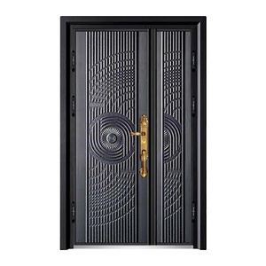 Puerta Principal <span class=keywords><strong>de</strong></span> <span class=keywords><strong>Aluminio</strong></span> Fundido - Puerta <span class=keywords><strong>Exterior</strong></span> <span class=keywords><strong>de</strong></span> Metal <span class=keywords><strong>de</strong></span> Seguridad Resistente con Marco Reforzado y Diseño Anti-Escalada <span class=keywords><strong>para</strong></span> Entrada Principal <span class=keywords><strong>de</strong></span> Casa - Product Image 3